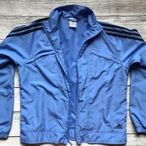 Adidas | Vintage 3 Stripe Purple Windbreaker